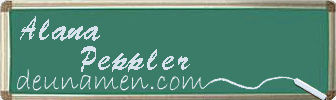 Alana Peppler Visitenkarte